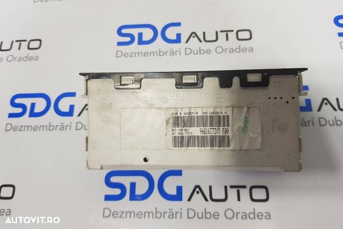 Radio Display Peugeot Partner 2003 - 2007 COD: 96 6 163 73 X T F00 - 1