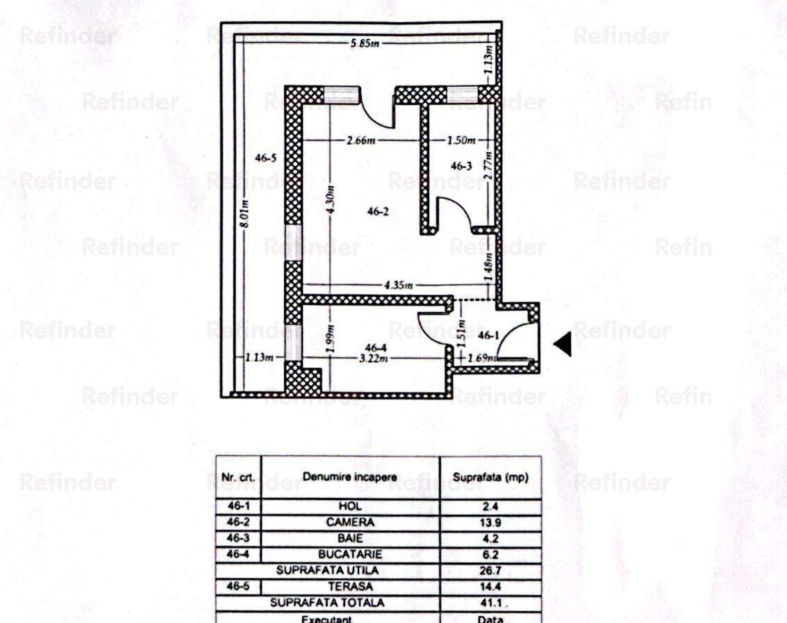 Garsoniera | Titan Trapezului | 41,1 mp | bloc 2020 |-13