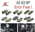 KIT COMPLETO DE 16 LÂMPADAS LED INTERIOR PARA AUDI A3 S3 8 P 2006 -2013 - 1