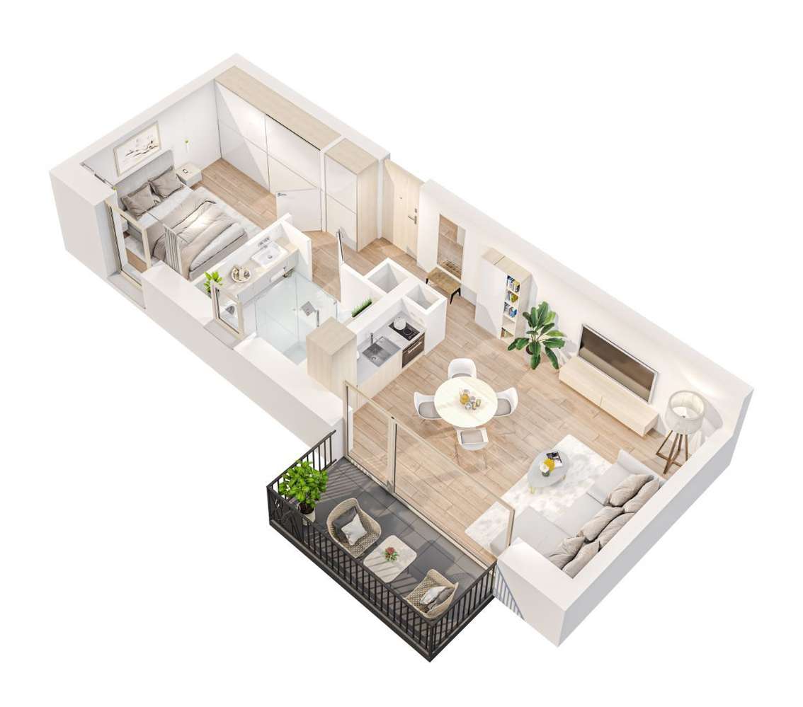 Nowe - Ustronie Morskie, Jantarowa 4 | 2 pokoje - Pełny obrazek: 1/7