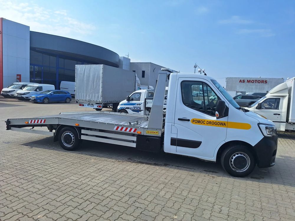 Renault Master Jegger laweta przewóz pojazdów najazd 2,3 silnik 165KM krajowy GWARANCJA Renault Master Jegger Pomoc Drogowa Specjalny Krajowy wyciągarka FV23%