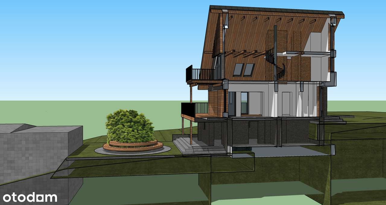 Działka budowlana 11 ar z widokiem, prywatnym lasem 2 Ha i budynkiem - Pełny obrazek: 5/11