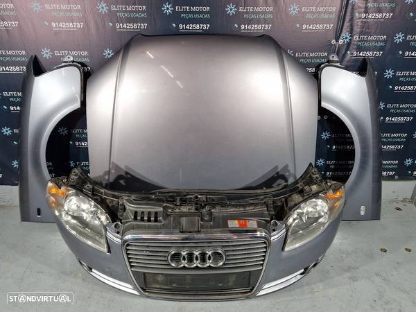 Frente completa usada AUDI A4 B7 2.0 TDI capot parachoques oticas guardalamas - 3