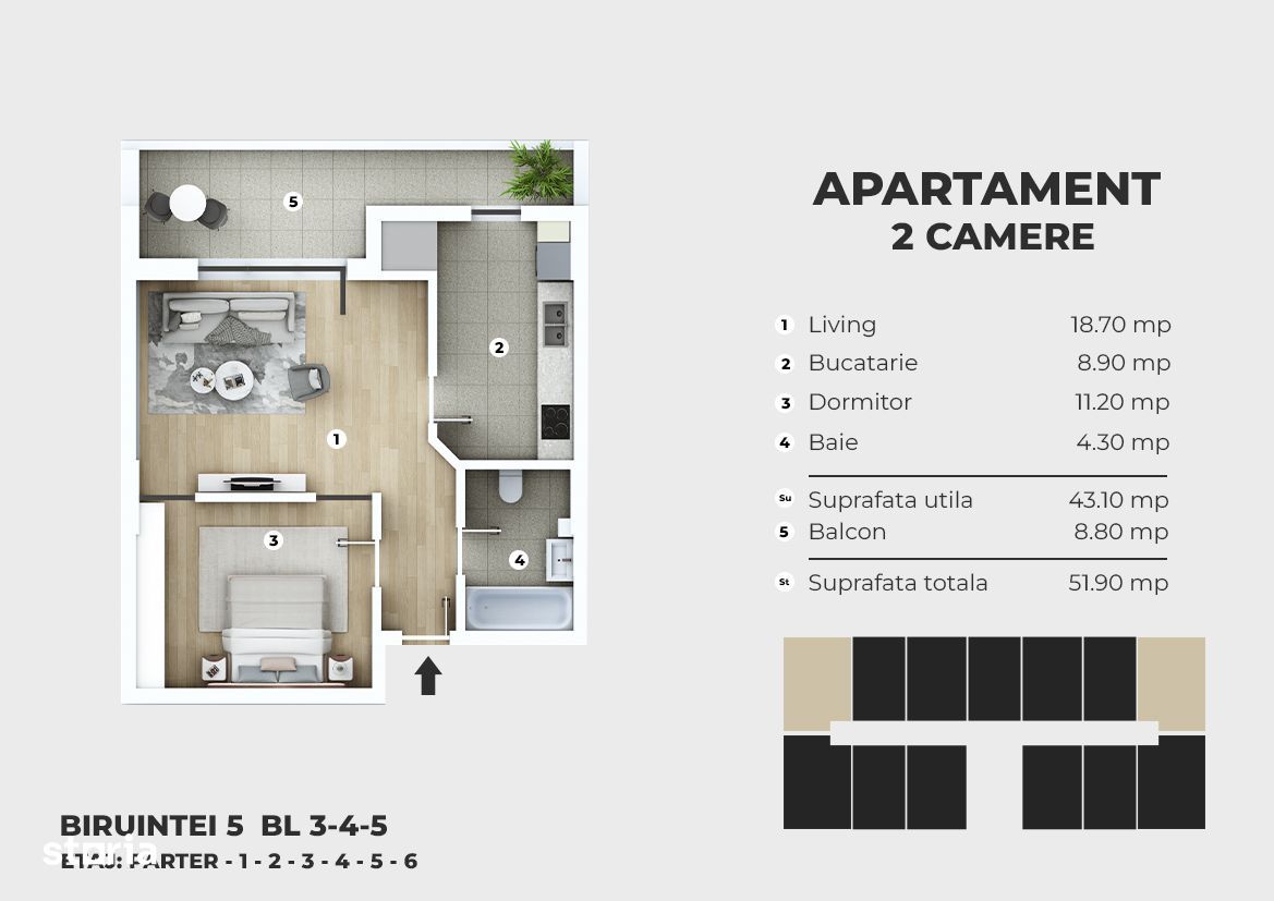 Apartament 2 camere,Metrou Berceni