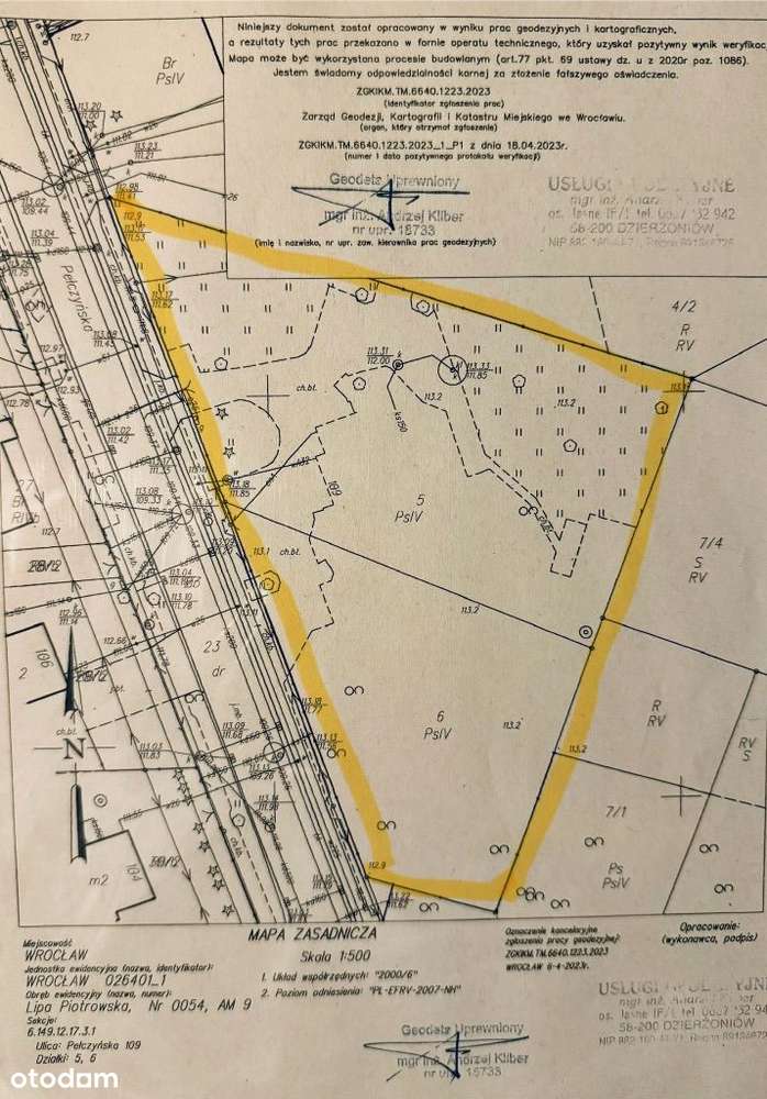 SPRZEDAM DZIAŁKĘ 0,3137 HA Wrocław Lipa Piotrowska - Pełny obrazek: 3/3