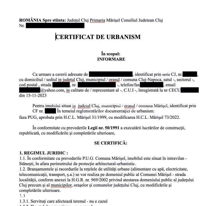 Teren Cu FANTANA si CURENT | PUZ si Certificat Urbanism | Marisel-7