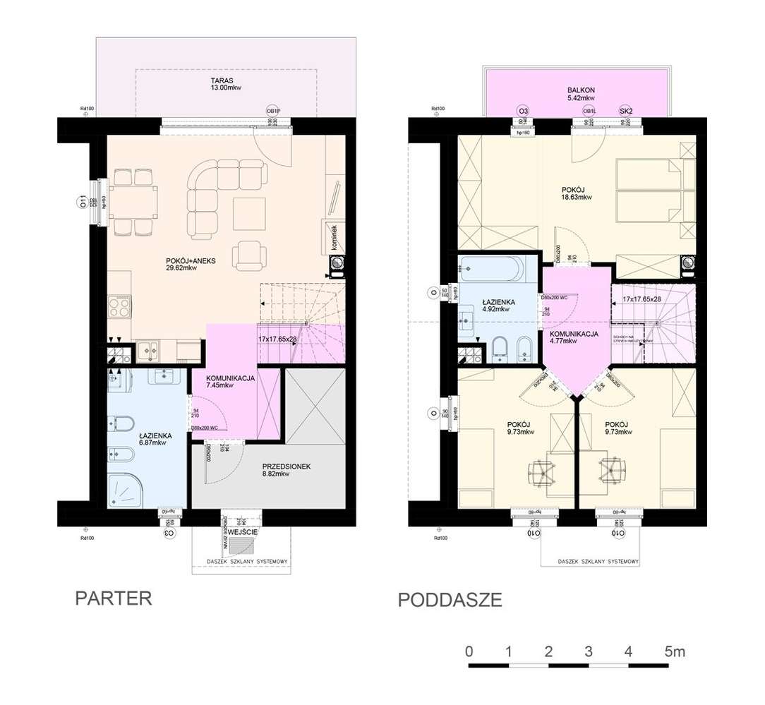 Domy Kołobrzeg - Dom nr 127 Słoneczne Wzgórze z wiatą garażową-2
