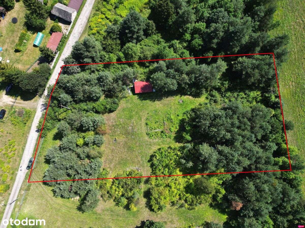 Działka Budowlana 4966 m2 blisko lasu Łęka-1
