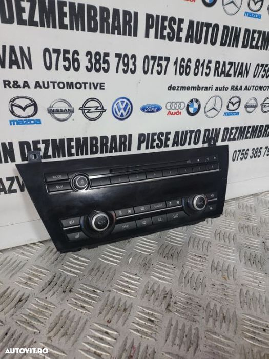 Modul Panou Interfata Comenzi Clima Radio CD Bmw F10 F11 F06 F12 F13 F01 Cu Incalzire In Scaune - 2