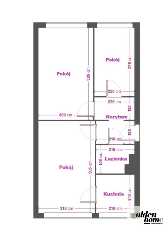 Mieszkanie, 54 m², Konin-11
