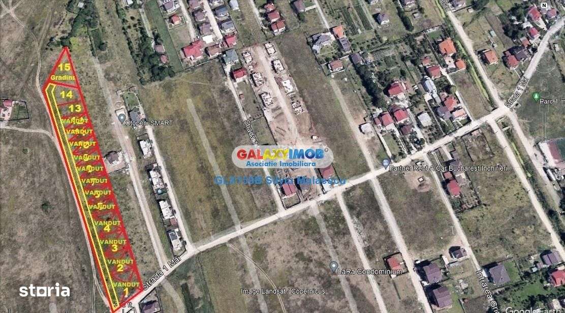 Otopeni 969 Mp - Lot 694 Mp+275 Mp(cota de drum si gradina) str. 1 Mai - Imagine principală: 4/13