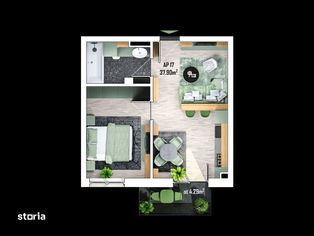 Apartament 2 camere finisat, ansamblu nou, zona accesibila, ESTIMO