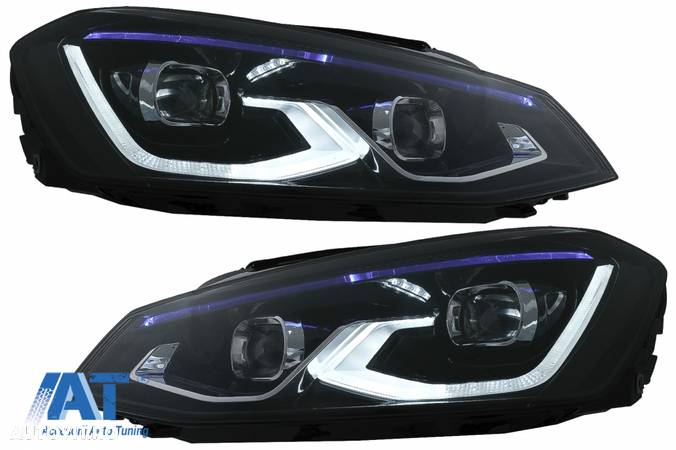 Faruri LED VW Golf 7 VII (2012-2017) conversie Golf 8 Look - 1