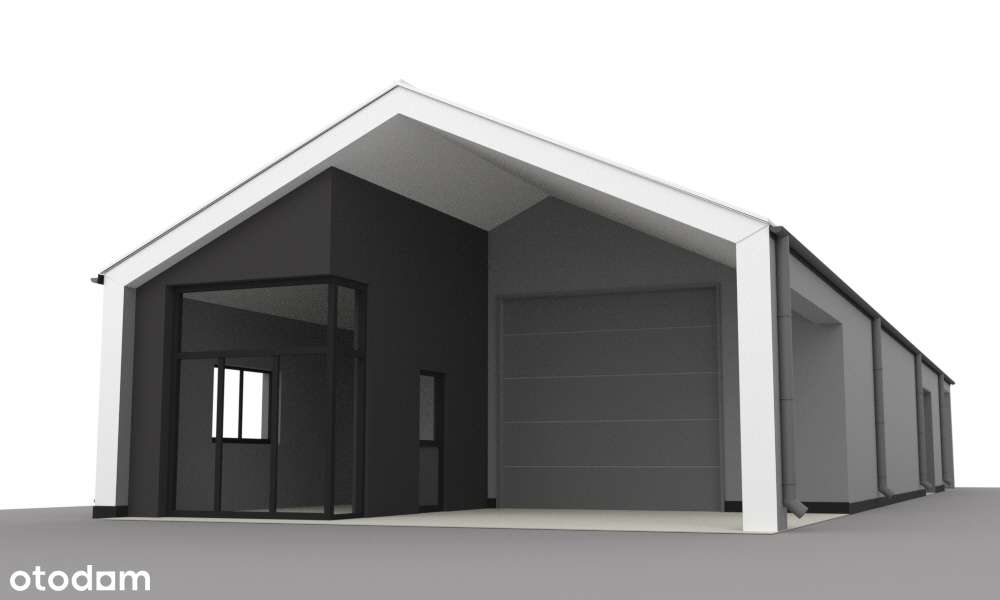 Nowa Hala Magazyn Biuro 300m2 działka 4700m2 10km od Białegostoku - Pełny obrazek: 1/5