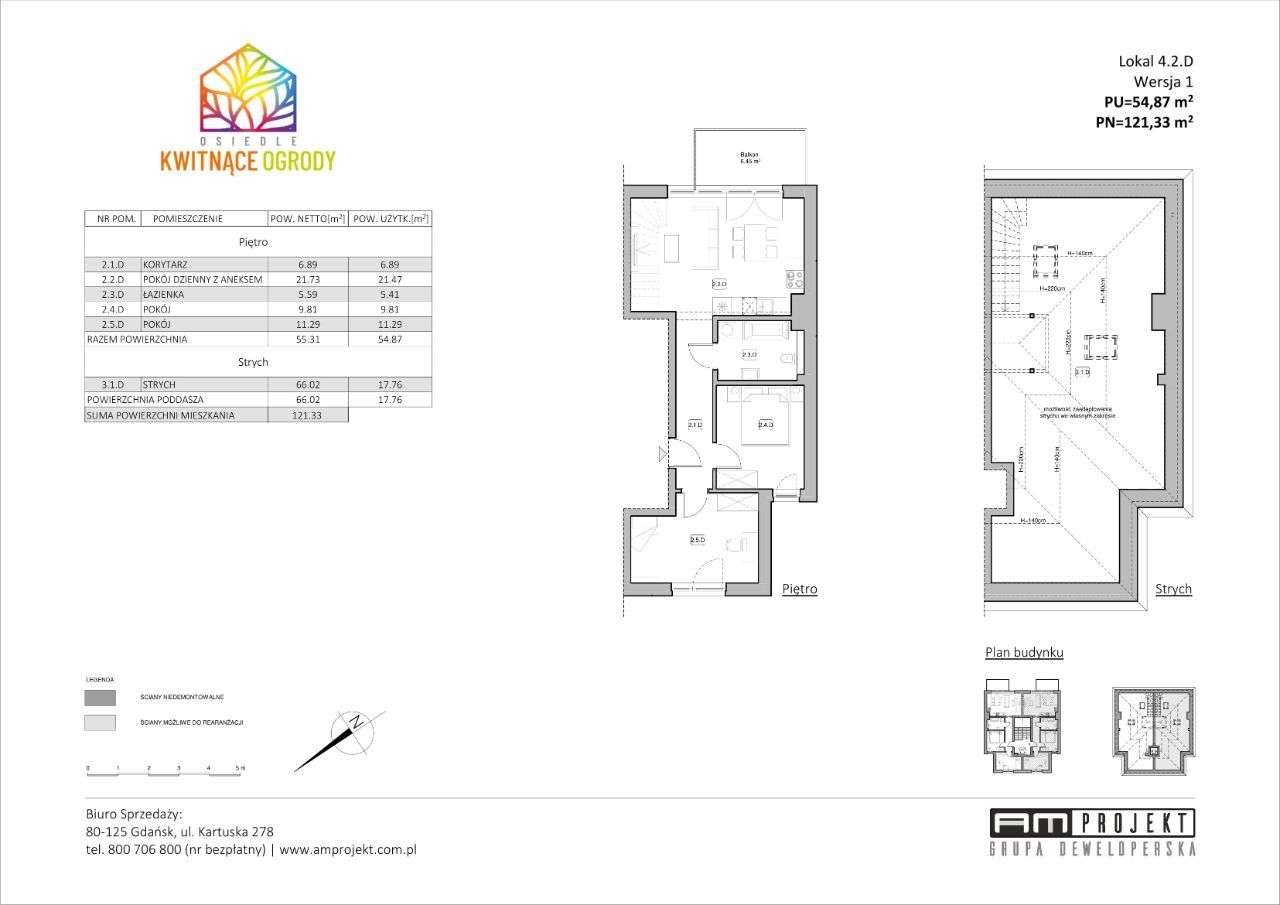 Kwitnące Ogrody | mieszkanie dwupoziomowe 4.2.D - Pełny obrazek: 3/6