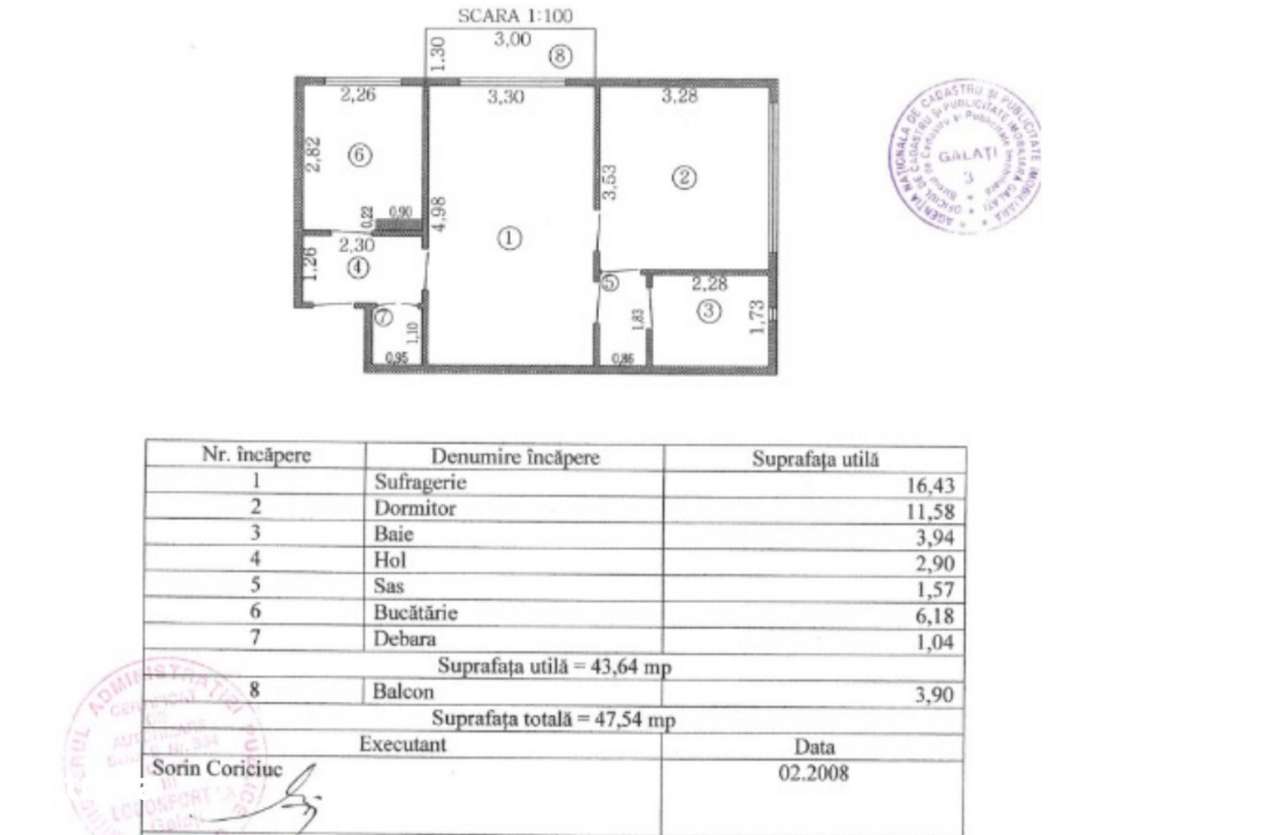 Apartament 2 camere de vânzare – Țiglina I-0