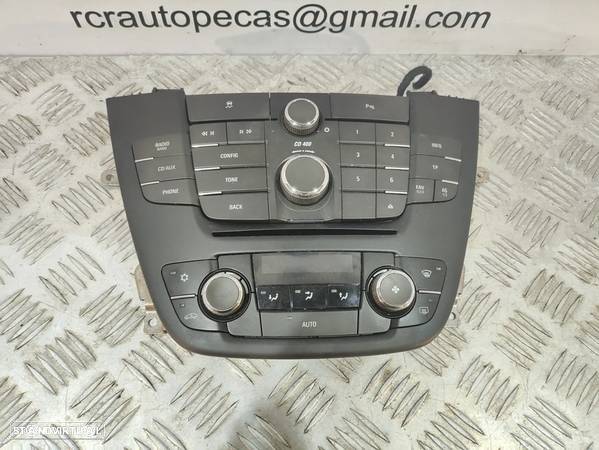 DISPLAY SOFAGEM CHAUFFAGE AR CONDICIONADO AC CLIMATRONIC PAINEL CONTROLO RADIO AUTORADIO OPEL INSIGNIA A G09 GM13321292 GM13273095 - 7