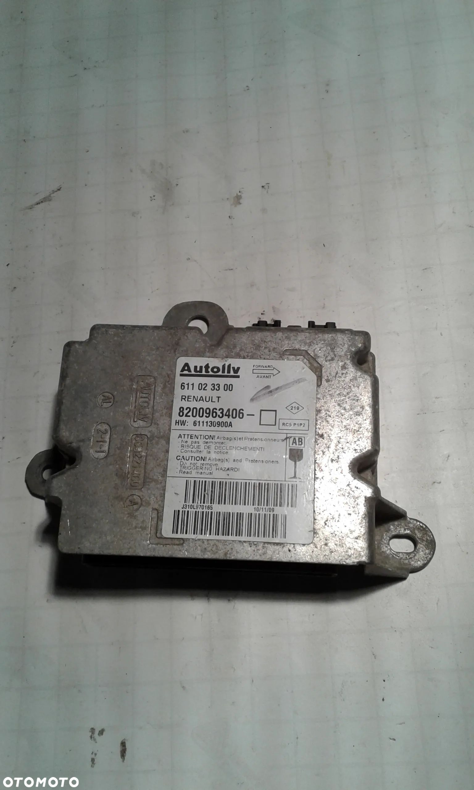 Modul sensor poduszek airbag Renault OE 8200963406 - 1