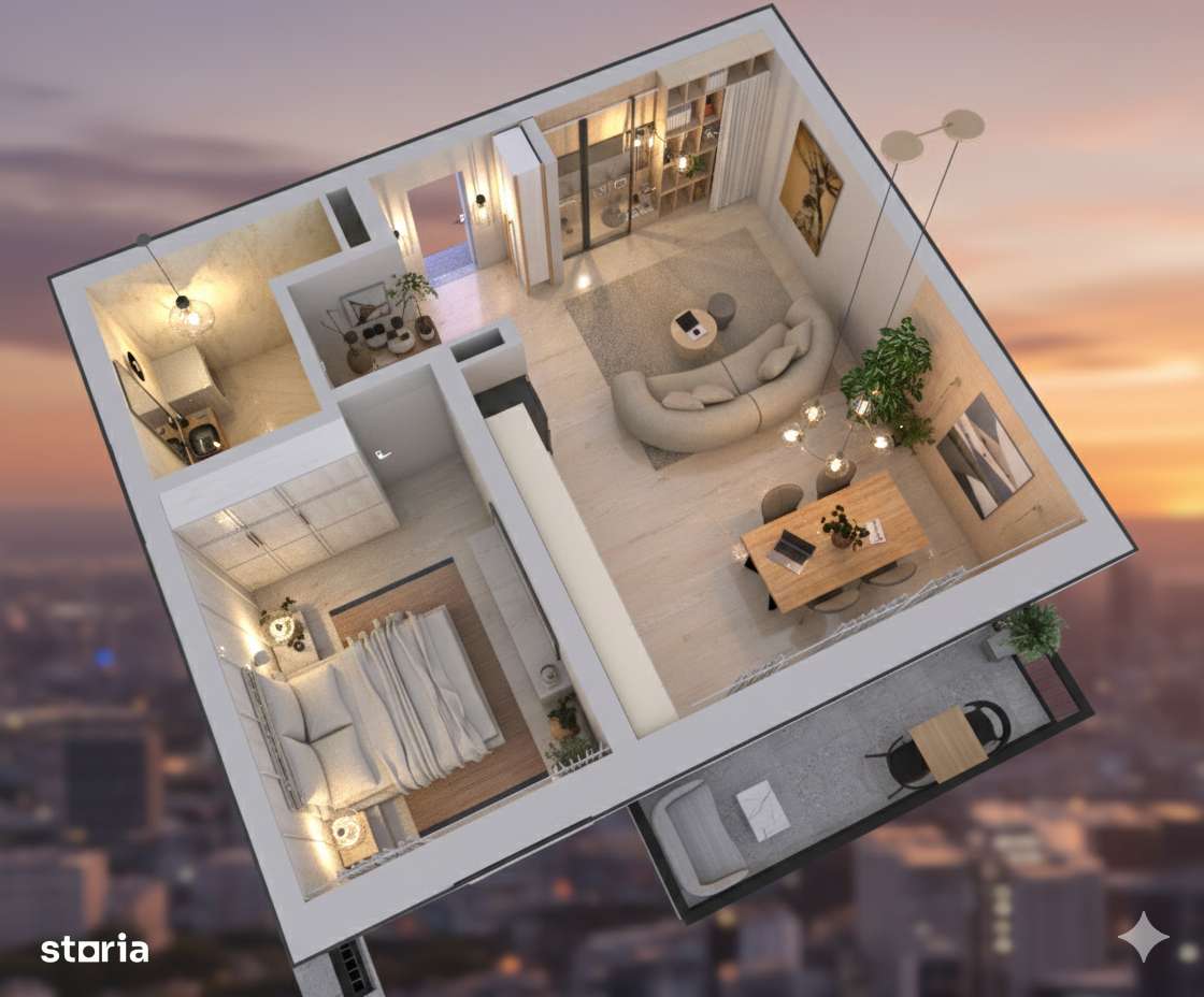 Apartament 2 camere Direct Dezvoltator 50 mp utili + balcon - Finisat-0