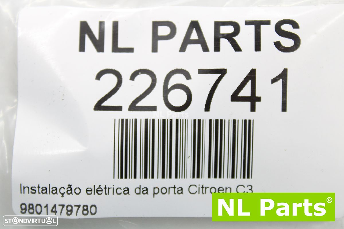 Instalação elétrica da porta Citroen C3 9801479780 - 7