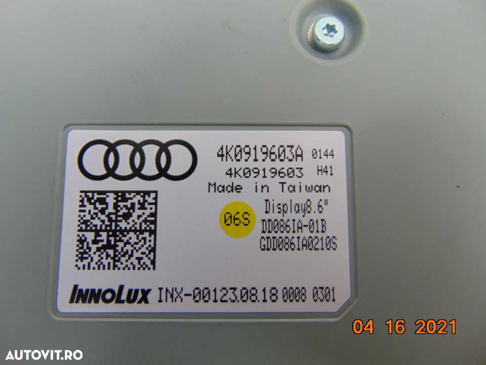 Display Clima MMi Audi a6 4k C8 touch screen unitate display - 4