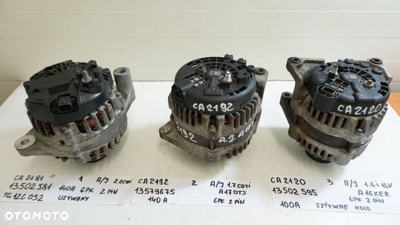 Alternator Opel Astra J 1.7 CDTI 2.0 CDTI 1.6i - 3