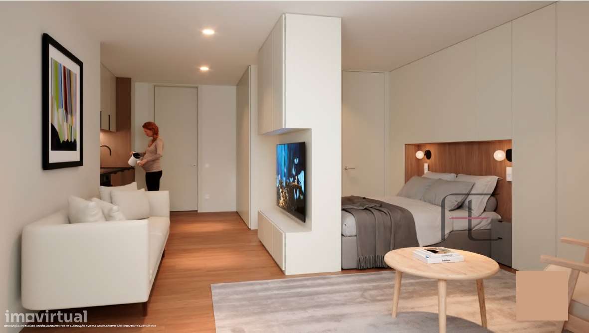 Apartamento T1+1 Venda em São Mamede de Infesta e Senhora da Hora,Mato - Grande imagem: 5/11