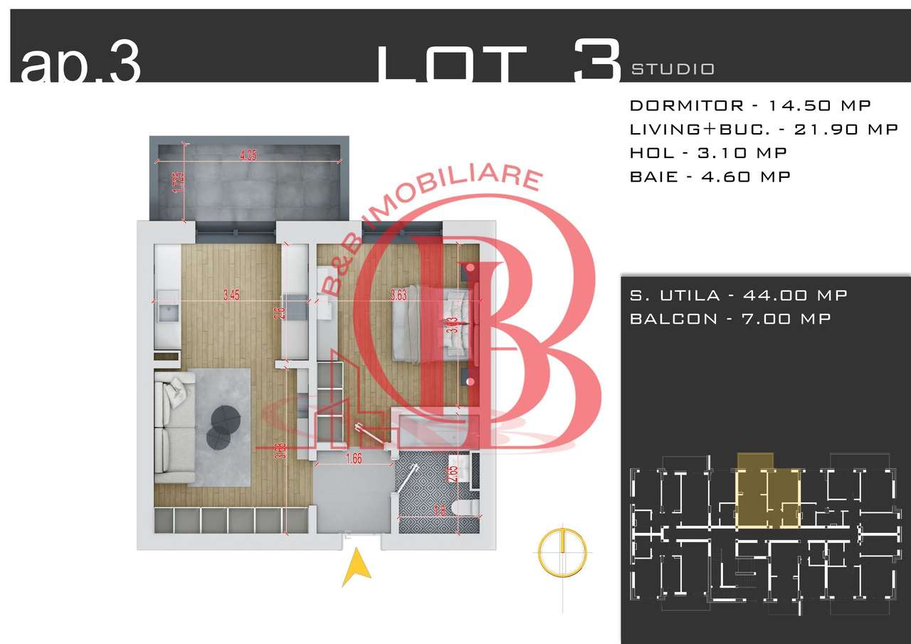 Apartament 2 camere Titan-Theodor Pallady-Metrou N. Teclu