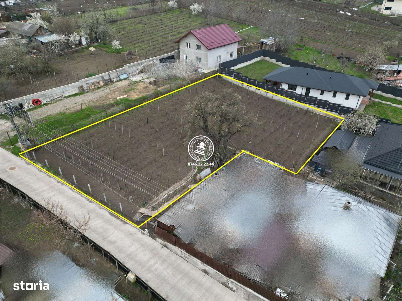 Teren intravilan 842 mp , asfalt , toate utilitatile - Valea Lupului ,-1