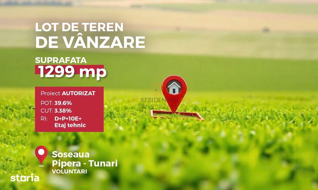 Teren intravilan 1.299 mp, oportunitate de investitie, Pipera-Tunari - Imagine principală: 2/6