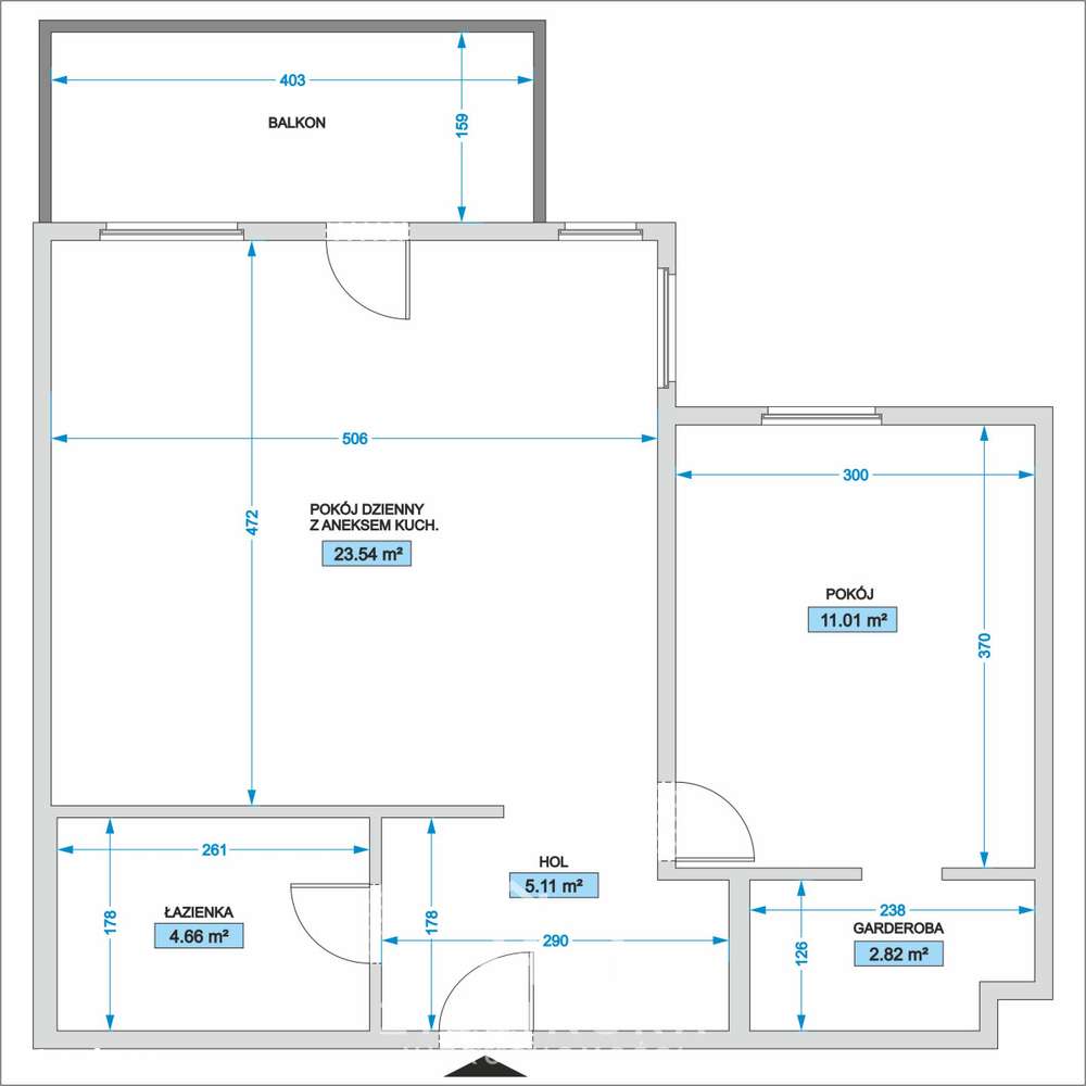 2 Pokoje | 47 m² | 2 Miejsca Postojowe-14