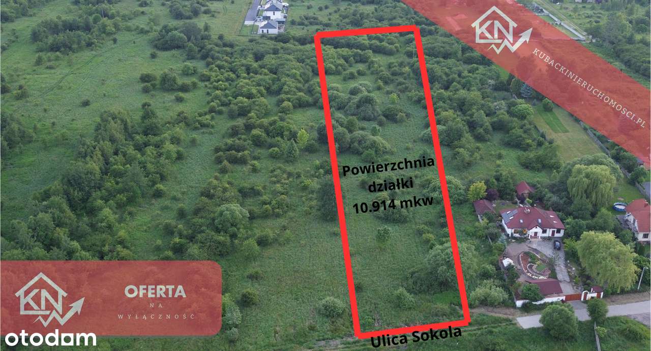 Działka z możliwością podziału na 9 mniejszych - okazja inwestycyjna - Pełny obrazek: 2/7