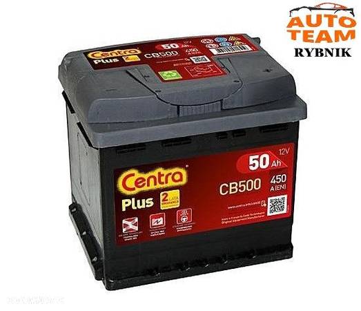 Akumulator Centra Plus 12v 50Ah CB500 Nowy Model! - 1