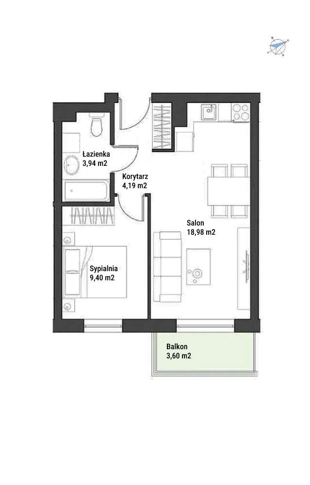 OKAZJA! ***2 POKOJE***DEWELOPERSKIE ODDANE-9