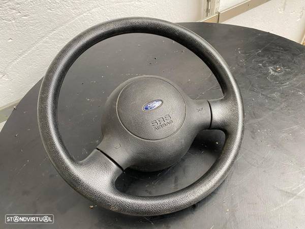 VOLANTE GUIADOR FORD KA PELE AIRBAG ORIGINAL - 2