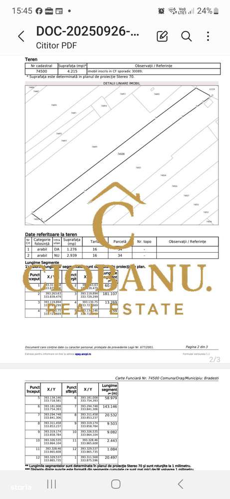 Teren Intravilan/Extravilan de vanzare in Bradestii Batrani-5