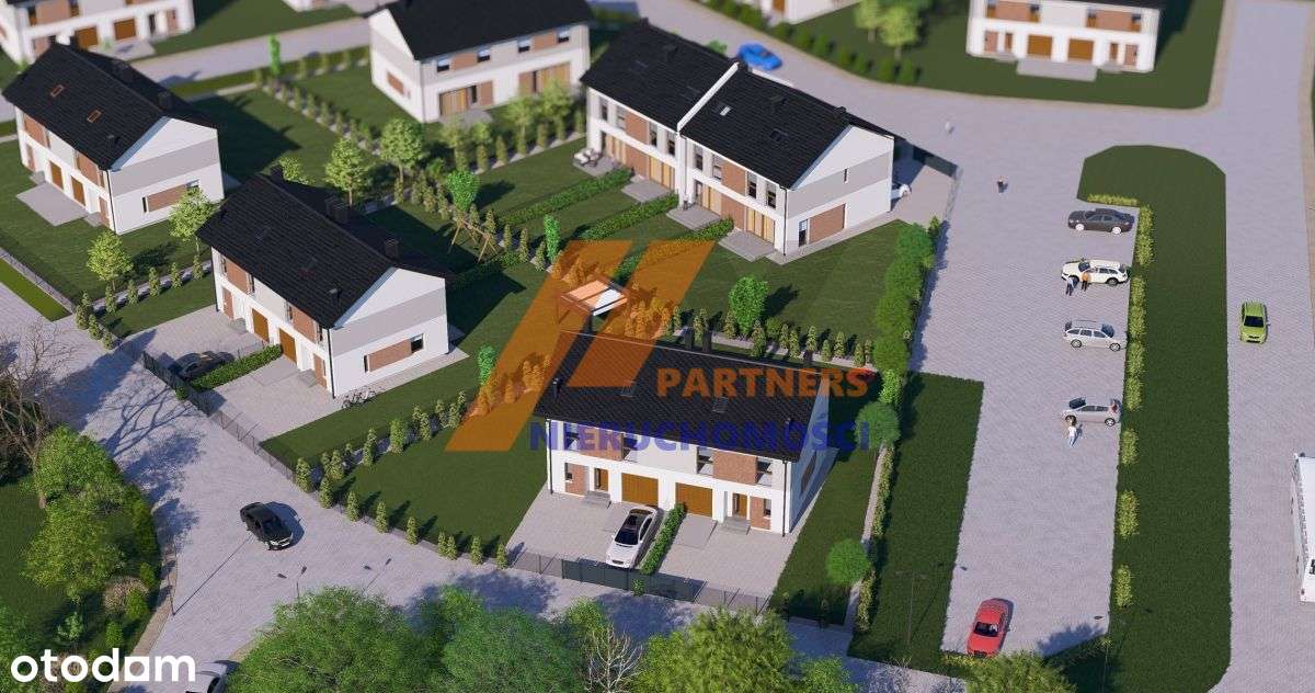 Bliźniak Książenice, dzialka ok 500m2.-5