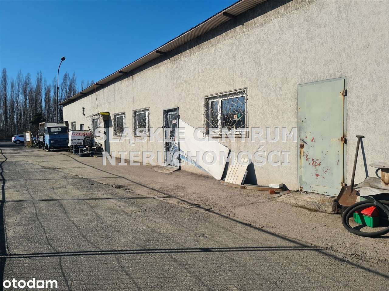 Hala/magazyn murowany z ogrodzoną dużą działką