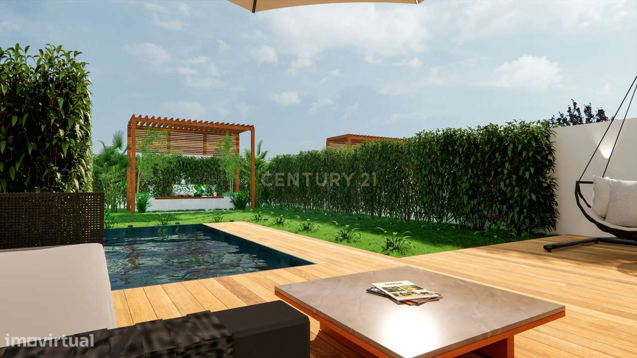 Moradia T3 independente com 3 frentes,  jardim incrível com 407m². - Grande imagem: 3/14