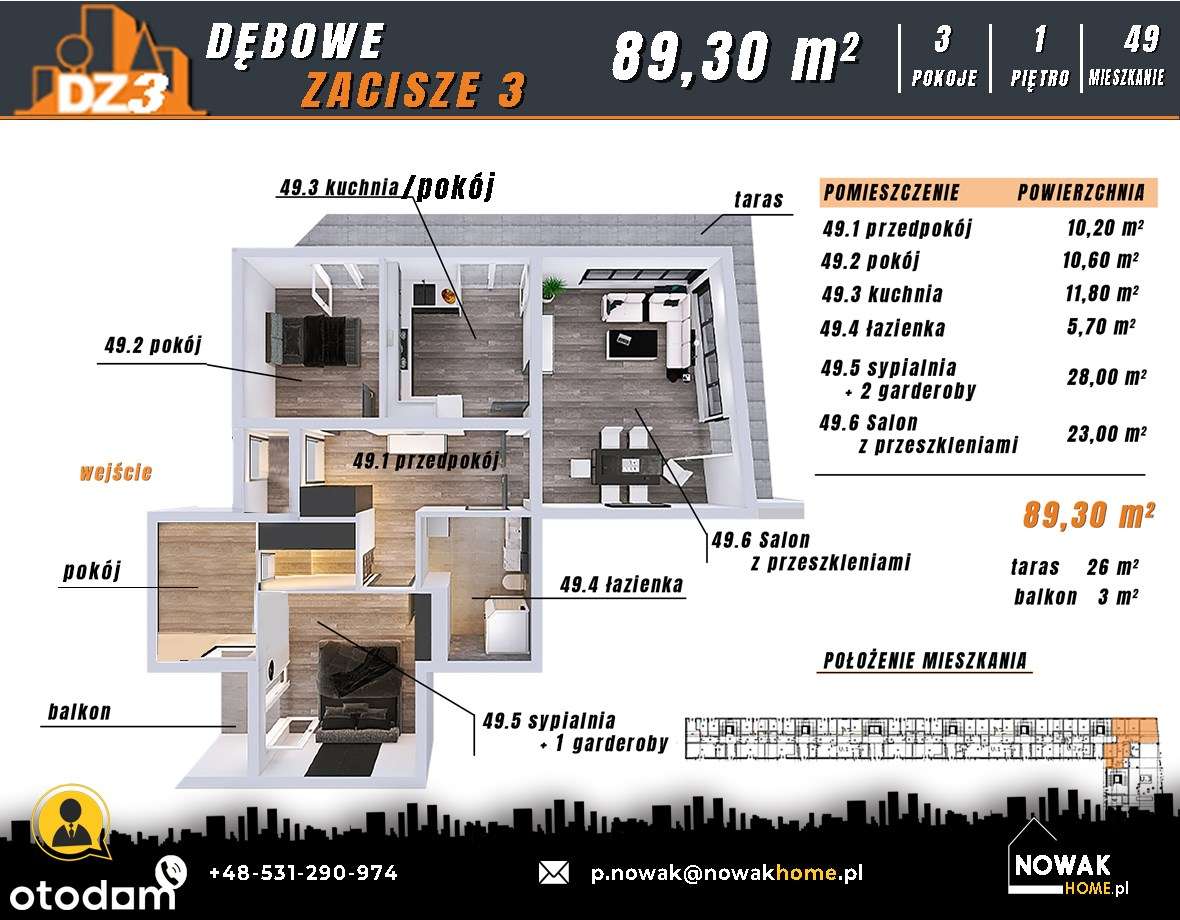 Nowy apartament w sercu Jarosławia – ul. Szarych Szeregów 2-9