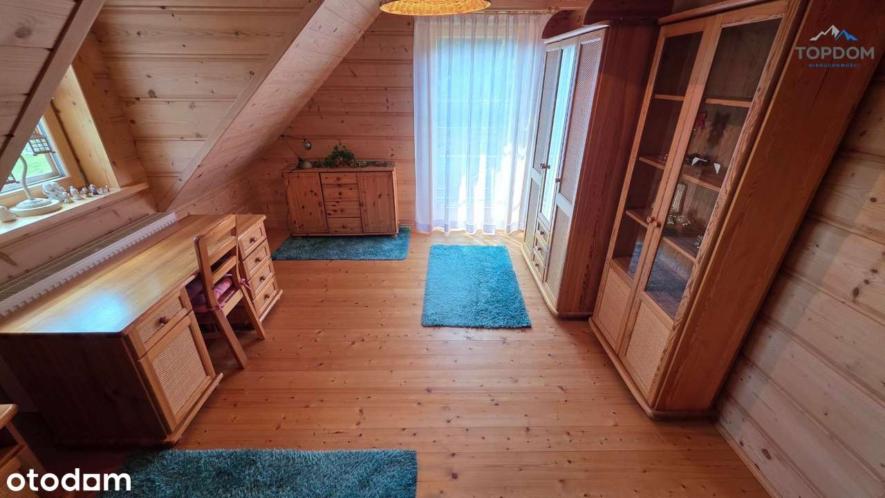 Piękny dom z półbala w Łapszach Niżnych-12