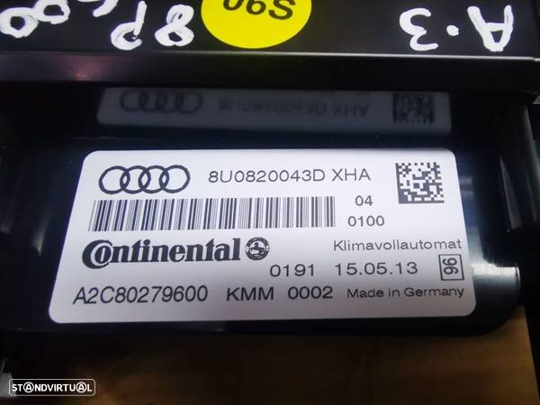 AUDI A3 8P BUTAO COMANDO AC CLIMATRONIC  S001 - 5