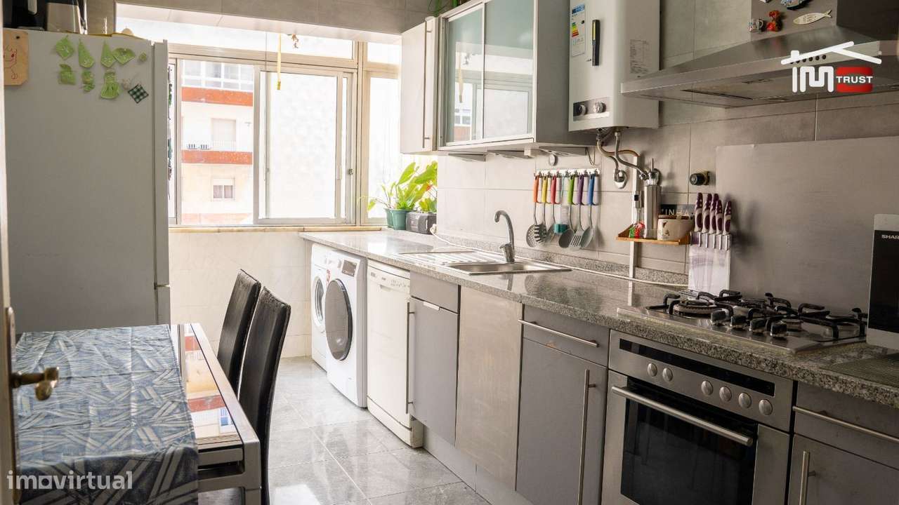Apartamento T3, 1ºandar, Coz. Semi-Equipada, Muito Luminoso, Marqui...-5