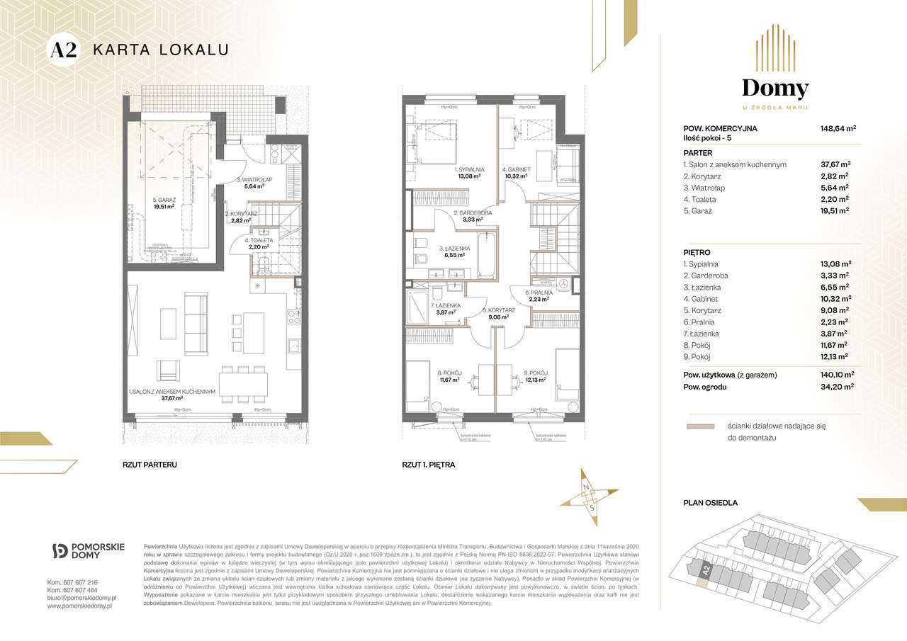 Domy u Źródła Marii | dom 5-pok. | A2 - Pełny obrazek: 2/9
