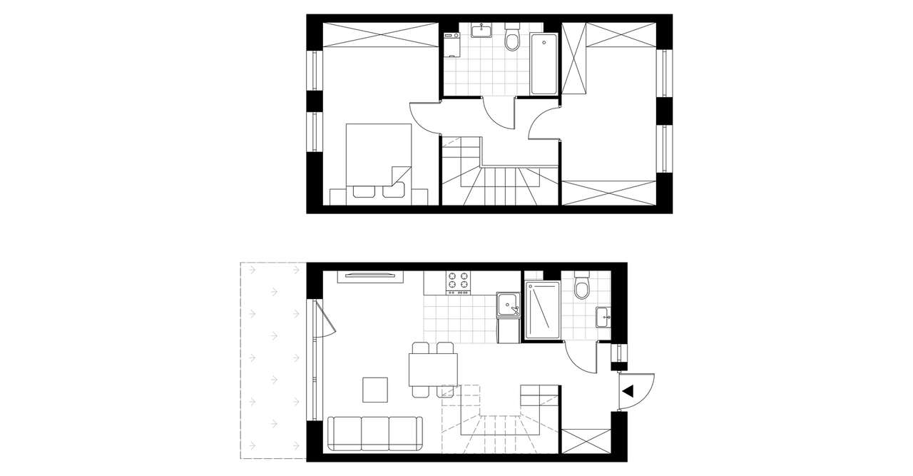 3-pokojowy dom 64m2 + ogródek Bez Prowizji - Pełny obrazek: 3/7
