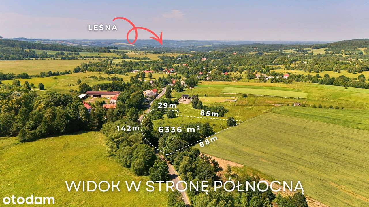 PIĘKNA DZIAŁKA 6336 M²/ŚWIECIE /PIĘKNE WIDOKI/MPZP/MOŻLIWOŚĆ PODZIAŁU-9