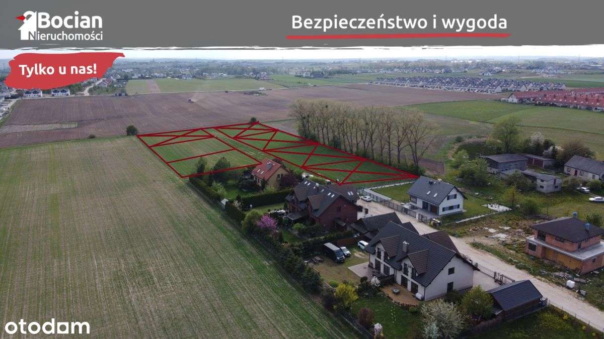 Słoneczne, płaskie, uzbrojone działki w Baninie!-4