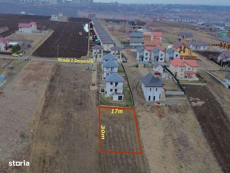 Teren Valea Lupului intravilan - 1 Decembrie - Asfalt si utilitati-0