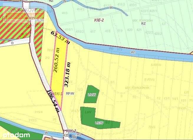 Działka inwestycyjna, rolna1,53 ha, Kiełczówek - Pełny obrazek: 5/6
