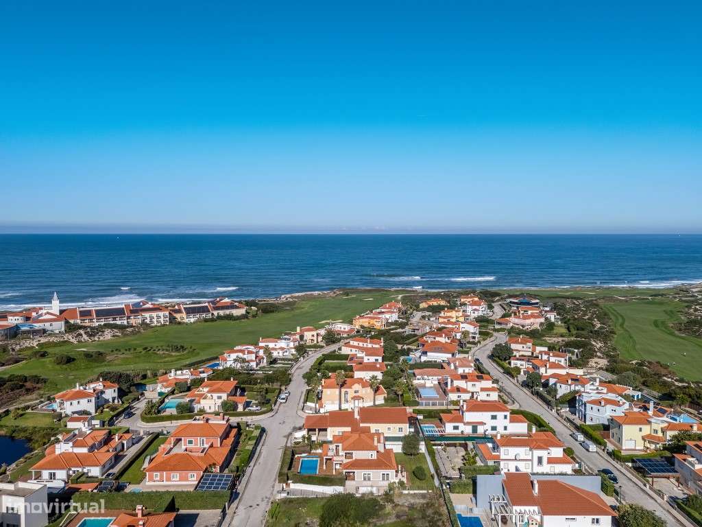 Moradia T3 com piscina, jardim, garagem e vista no Praia d'el Rey B...-53